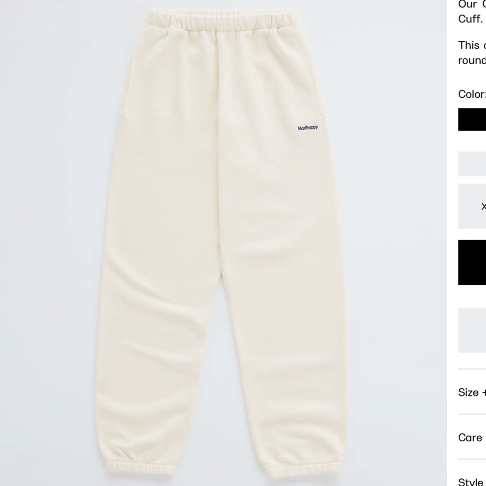 MadHappy yellow sweatpants size small